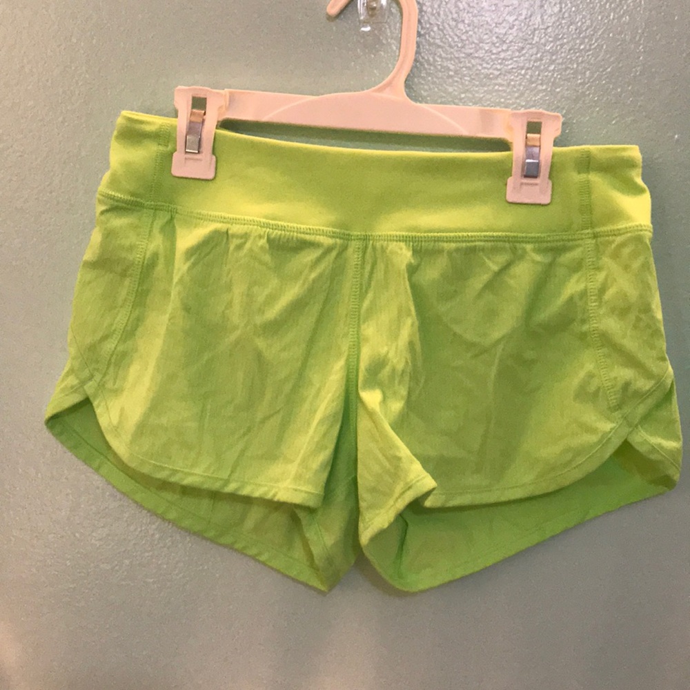 Neon green ivivva shorts